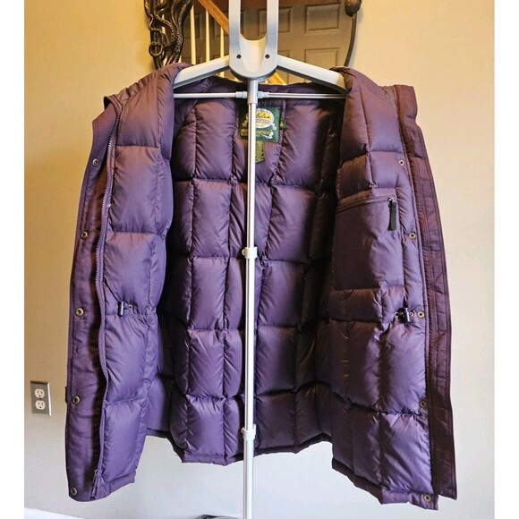 Vintage 90s Cabelas Premier Northern Goose Down Parka Jacket Coat Mens XL Fur - Picture 3 of 9